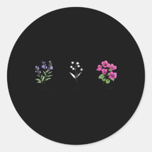Blumen Fingerhut Gänseblümchen Tulpe Blumig Runder Aufkleber