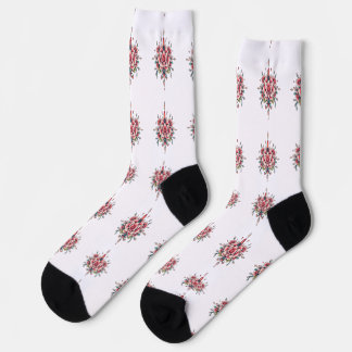 Blumen & Flammen - Vintage Blumenpracht Socken