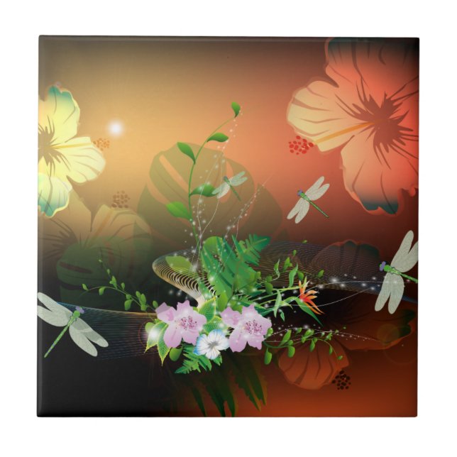 Blumen Fliese (Vorderseite)