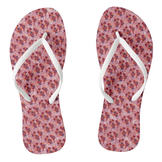 Blumen Flip Flops (Fußbett)