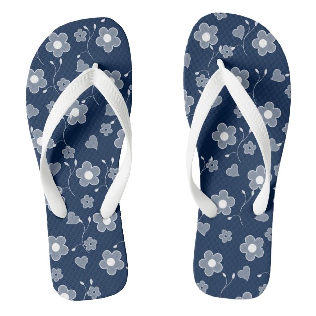 blumen flip flops (Fußbett)