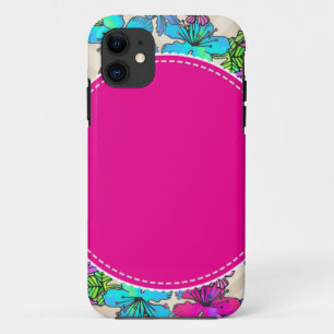 Blumen florale Ranken farbenfroh chic elegant Brau Case-Mate iPhone Hülle