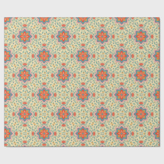 Blumen-Folk-Muster-Geschenkpapier Geschenkpapier