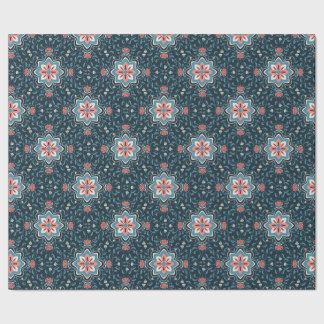 Blumen-Folk-Muster-Geschenkpapier Geschenkpapier