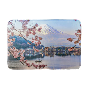 Blumen Frühjahrskirsche blüht Japan Badematte