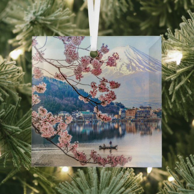 Blumen | Frühjahrskirsche blüht Japan Ornament Aus Glas (Insitu)