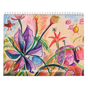 Blumen für das Jahr Kalender