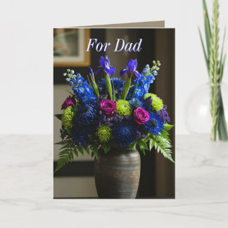 Blumen für Papa (2) Feiertagskarte