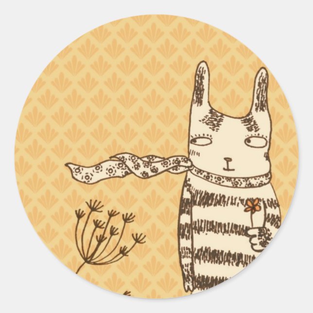 Blumen für Sie Runder Aufkleber (Vorderseite)