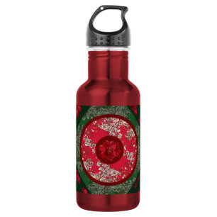 Blumen für Weihnachten Edelstahlflasche