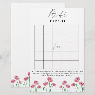 Blumen-Garten-Brautparty-Bingo-Spiel