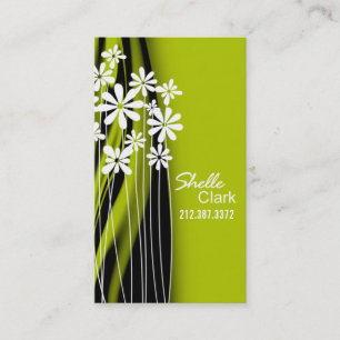 Blumen-Garten-Geschäfts-Kartenschablone Visitenkarte