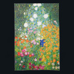 Blumen-Garten-Küchen-Tuch Gustav Klimt Geschirrtuch<br><div class="desc">Blumen-Gartenküchentuch Gustav Klimt. Ölmalerei auf Leinwand ab 1907. Abgeschlossen während seiner goldenen Phase, ist Blumen-Garten eine von Klimts berühmtesten Landschaftsmalereien. Die Sommerfarbexplosion weiter in dieser Arbeit mit einer schönen Mischung der orange, roten, lila, blauen, rosa und weißen Blüten. Ein großes Geschenk für Fans von Gustav Klimt, von Kunst nouveau, von...</div>