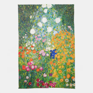 Blumen-Garten-Küchen-Tuch Gustav Klimt Geschirrtuch