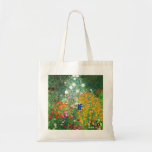 Blumen-Garten-Taschen-Tasche Gustav Klimt Tragetasche<br><div class="desc">Blumen-Garten-Taschentasche Gustav Klimt. Ölmalerei auf Leinwand ab 1907. Abgeschlossen während seiner goldenen Phase, ist Blumen-Garten eine von Klimts berühmtesten Landschaftsmalereien. Die Sommerfarbexplosion weiter in dieser Arbeit mit einer schönen Mischung der orange, roten, lila, blauen, rosa und weißen Blüten. Ein großes Geschenk für Fans von Gustav Klimt, von Kunst nouveau, von...</div>