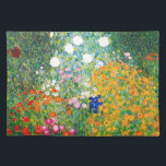 Blumen-Garten-Tischset Gustav Klimt Stofftischset<br><div class="desc">Blumen-Garten-Tischset Gustav Klimt. Ölmalerei auf Leinwand ab 1907. Abgeschlossen während seiner goldenen Phase, ist Blumen-Garten eine von Klimts berühmtesten Landschaftsmalereien. Die Sommerfarbexplosion weiter in dieser Arbeit mit einer schönen Mischung der orange, roten, lila, blauen, rosa und weißen Blüten. Ein großes Geschenk für Fans von Gustav Klimt, von Kunst nouveau, von...</div>