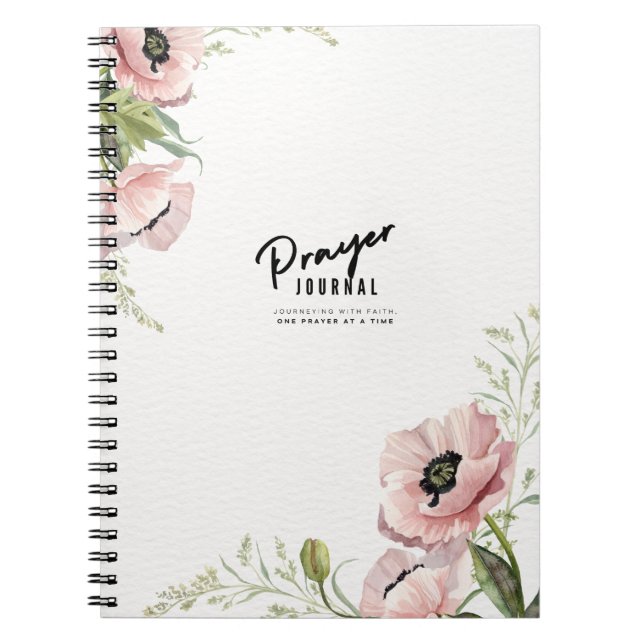 Blumen Gebetsjournal | Notizbuch Journal Notizblock (Vorderseite)