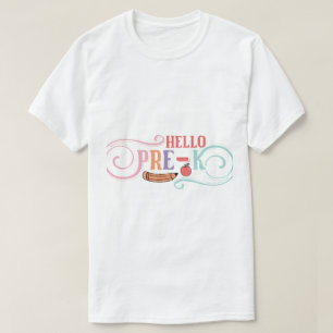 Blumen gefüllt und Umriss T-Shirt