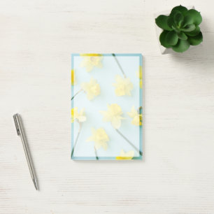 Blumen Gelbe Daffodien Post-it Klebezettel