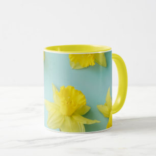 Blumen   Gelbe Daffodien Tasse