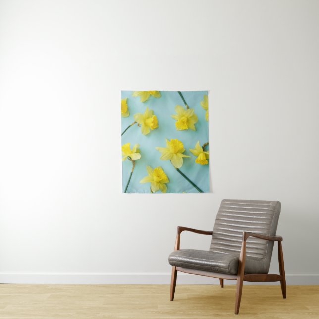 Blumen | Gelbe Daffodien Wandteppich (Beispiel)