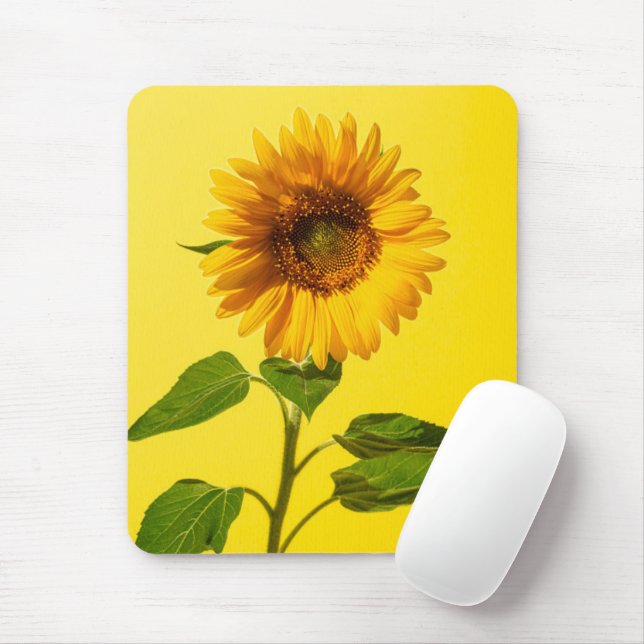Blumen | Gelbe Sonnenblume Mousepad (Mit Mouse)