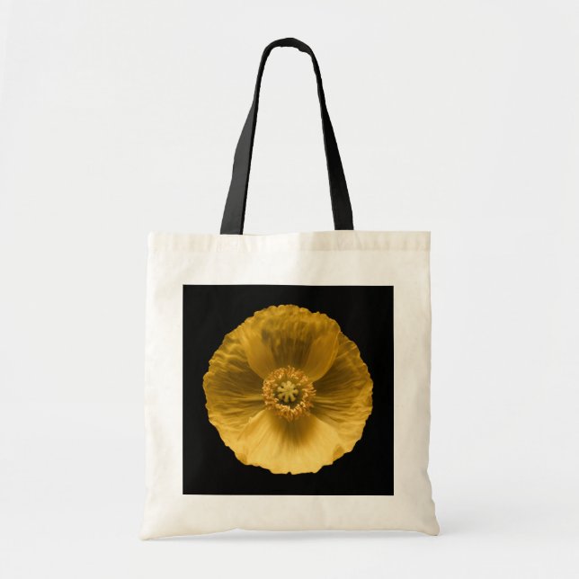 Blumen | Gelber Mohn Tragetasche (Vorne)