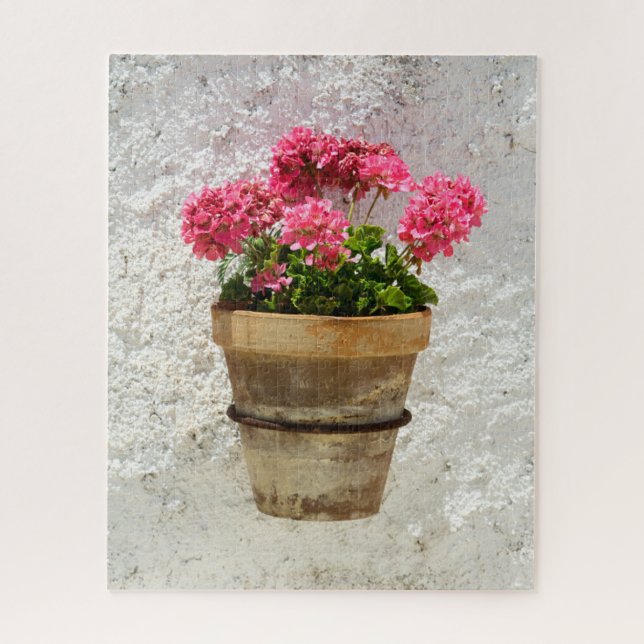Blumen | Geranium in Blume in Pot Puzzle (Vertikal)