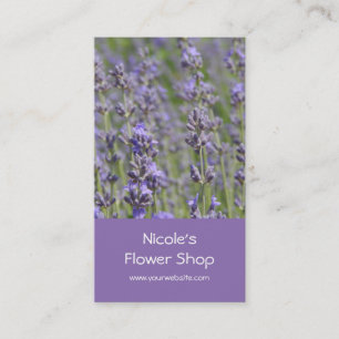 Blumen-Geschäft - Lavendelfelder Visitenkarte