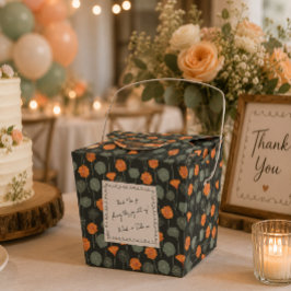 Blumen-Geschenkbox mit handgeschriebener persönlic Geschenkschachtel