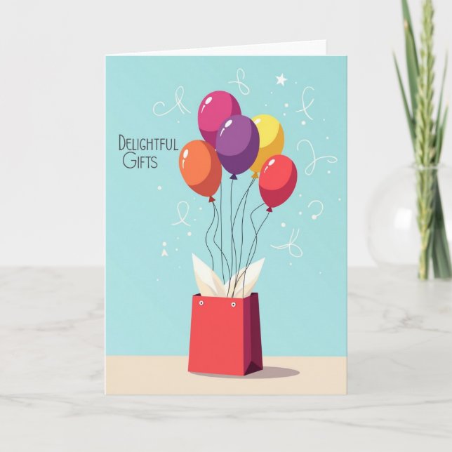Blumen-Geschenkkarte zum Geburtstag Karte (Vorderseite)