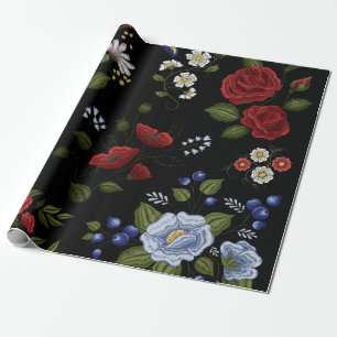 Blumen Geschenkpapier