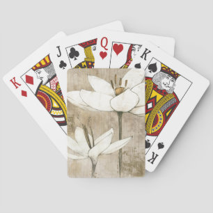 Blumen gezeichnet durch Bleistift Spielkarten