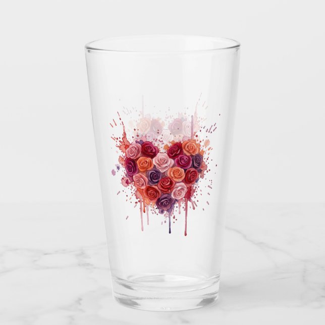 Blumen Glas (Vorderseite)