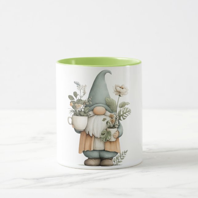 Blumen-Gnom-Kaffeetasse Tasse (Zentrum)