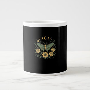 Blumen Goblincore-Motte und Schmetterling Cottagec Jumbo-Tasse