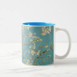 Blumen Gogh Zweige Mandelblüten Natur Zweifarbige Tasse