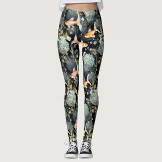 Blumen: Goldfish Pond Leggings