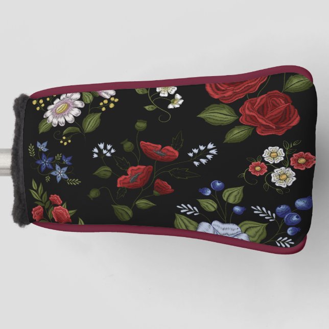 Blumen Golf Headcover (Vorderseite)