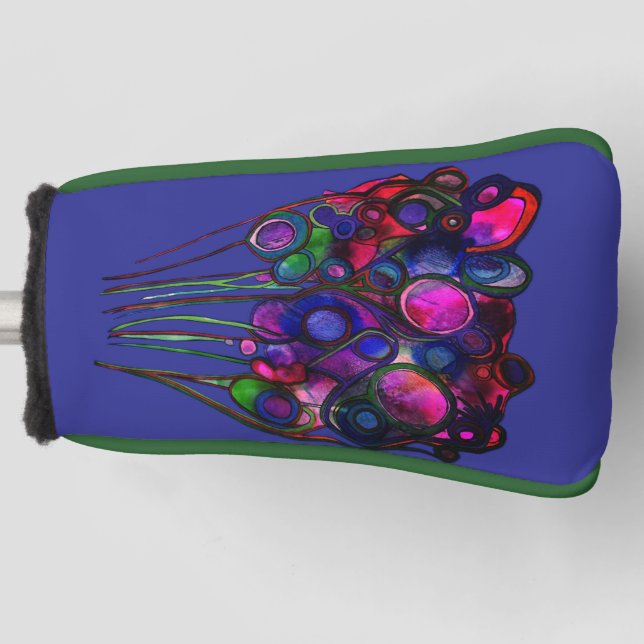 Blumen Golf Headcover (Vorderseite)