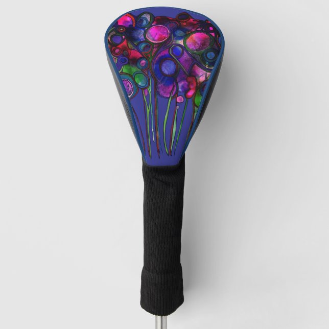 Blumen Golf Headcover (Vorderseite)