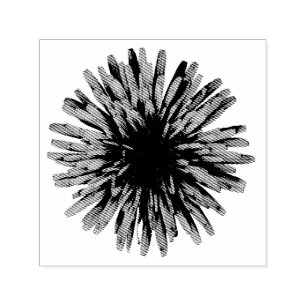Blumen-grafischer Löwenzahn-Dekor Permastempel