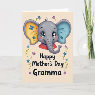 Blumen-Gramma-Muttertagskarte Karte