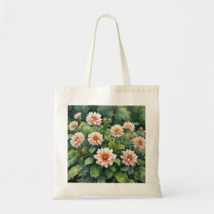 Blumen Grün Elegante Aquarellmalerei Tragetasche