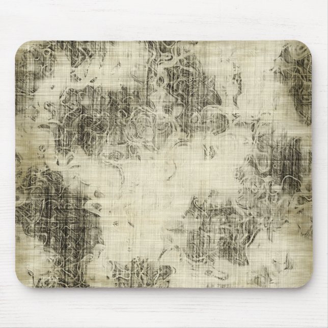 Blumen-Grunge Mousepad (Vorne)
