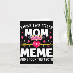 Blumen haben zwei Titel Mutti & Oma Muttertag Karte