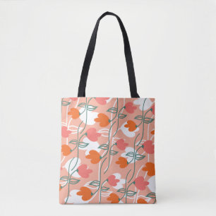 Blumen Handgezeichnetes Botanisches Muster Orange