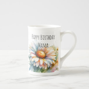 Blumen Happy Birthday Mama Personalisieren Prozellantasse