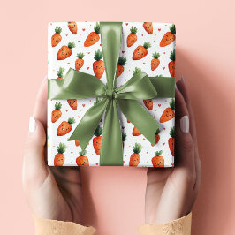 Blumen-Hasen im Vintage-Stil | Oster-Verpackungspa Geschenkpapier