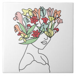 Blumen Head Tile Belle Fliese